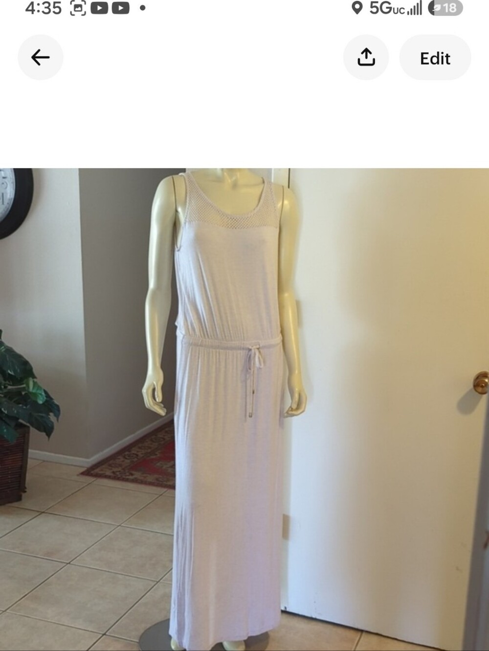 Cato natural Neutral maxi dress - Picture 3 of 11